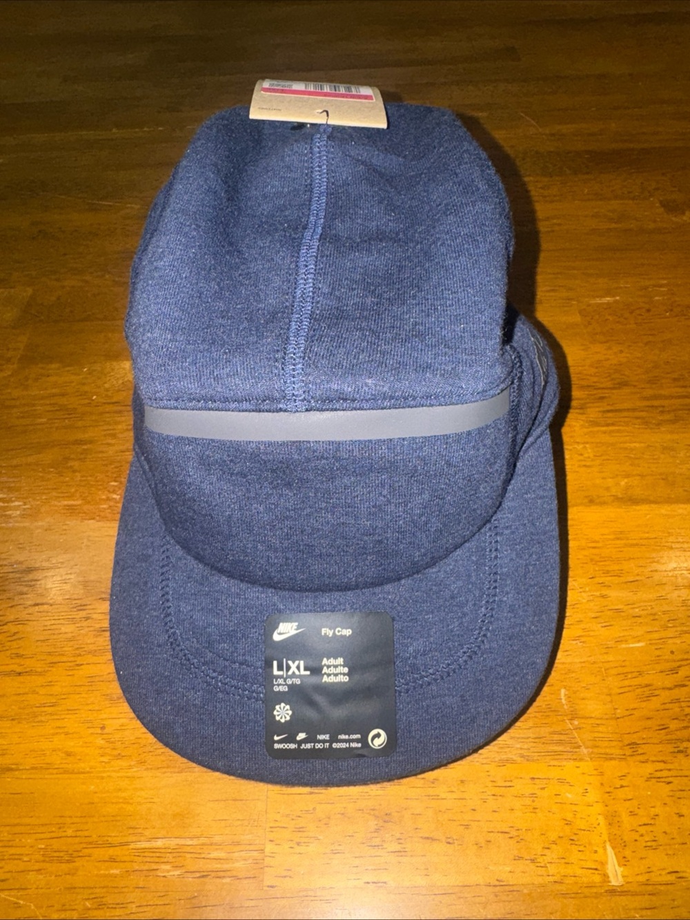 Nike Fly Cap Unstructured Navy Tech Fleece Hat L/XL Adult HJ3504-451 New W Tags